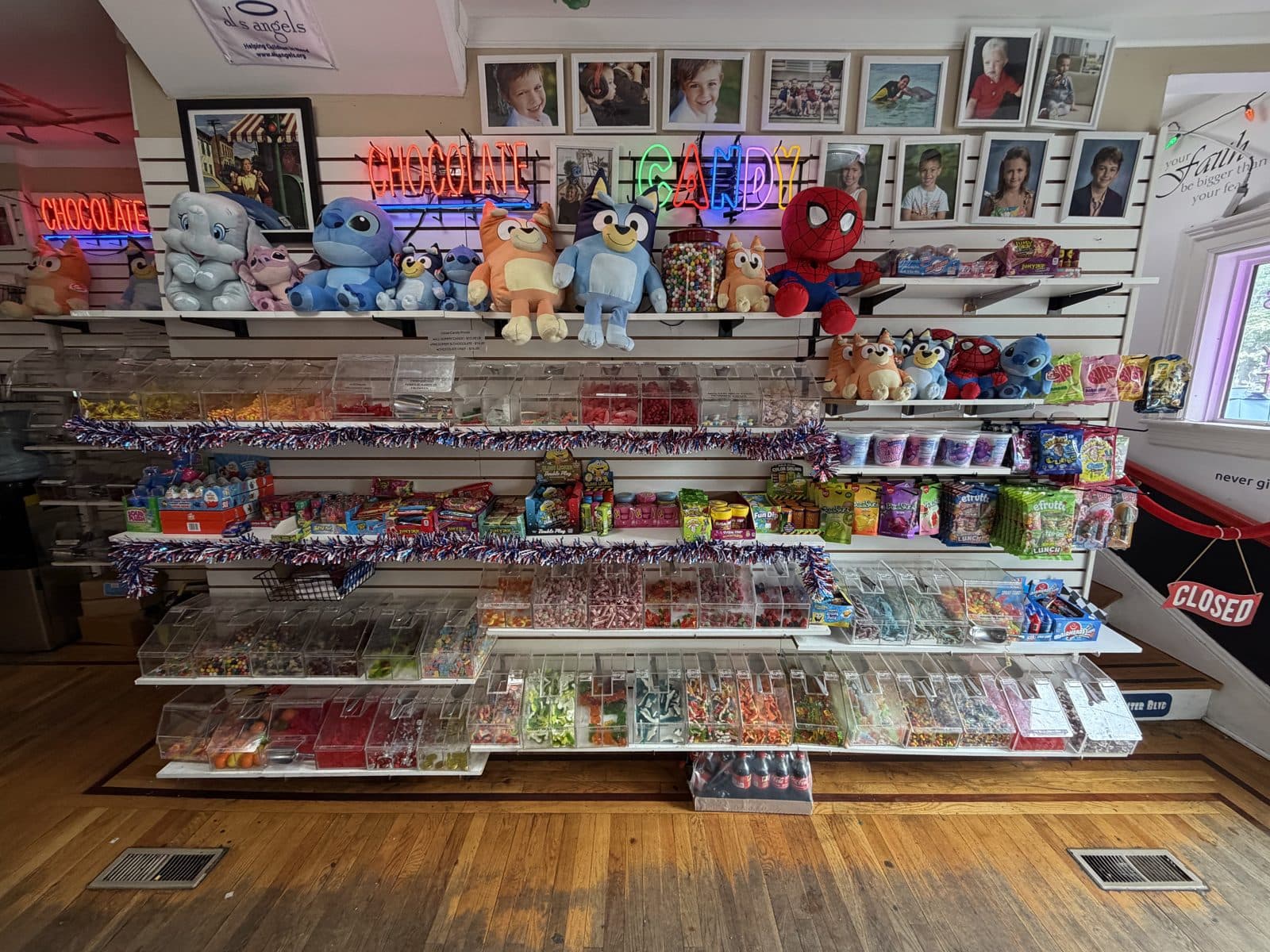 The Saugatuck Sweets candy wall