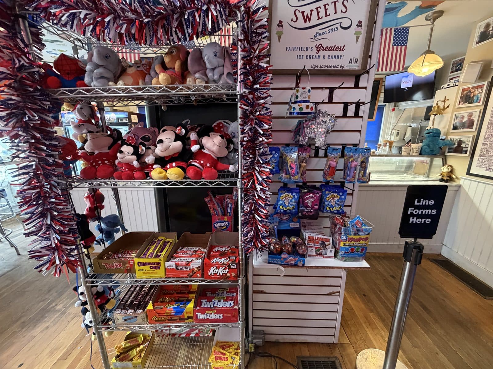 The Saugatuck Sweets candy wall
